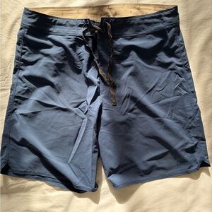 Patagonia Men's Slate Blue Boardshorts with Drawstring